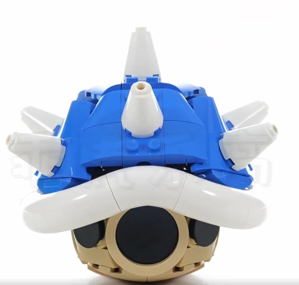 2025 new MOC Game Anime Figures   Spiny Shell Turtle Model Sets Creative  Kid Toys Christmas Gift