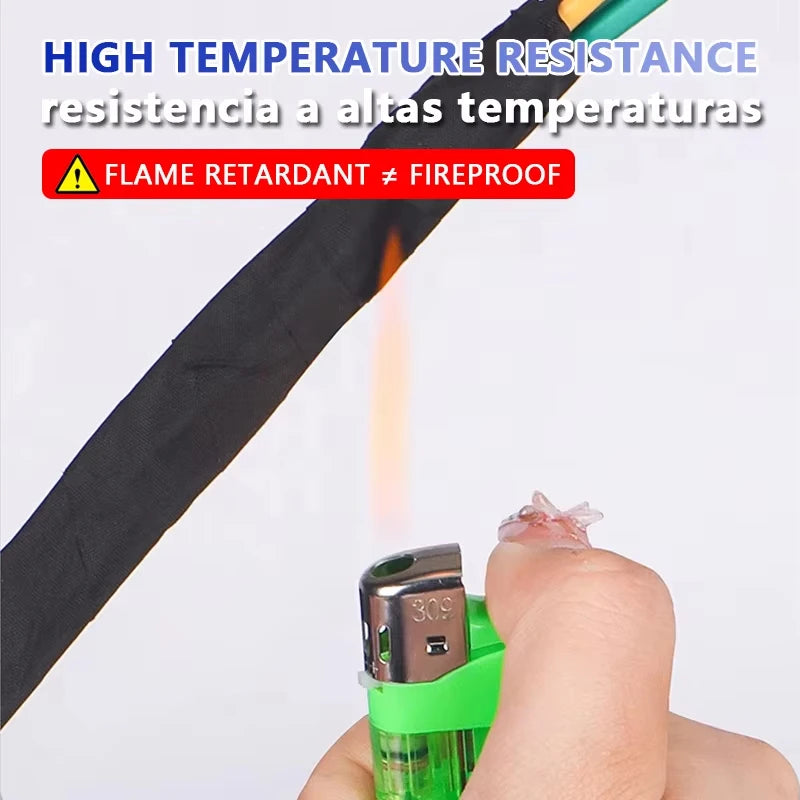 iLMH High Temperature Wire Harness Cloth Tape Automotive Cable Loom Heatproof Fabric Adhesive Tape, Engine Electrical Insulation