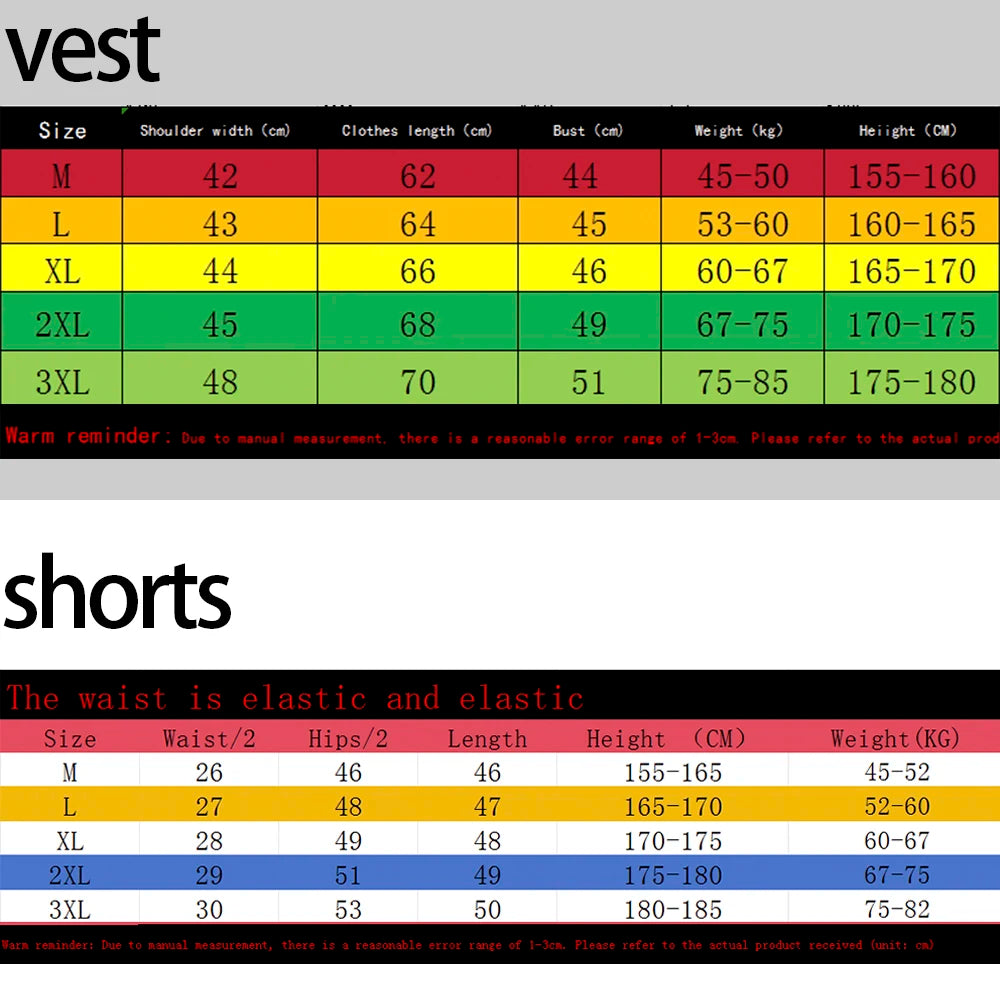 Men's Tank Top Sets 2026 Summer Quick drying seaside Suit for man tracksuit  for man sports running oversize  beach Breathable