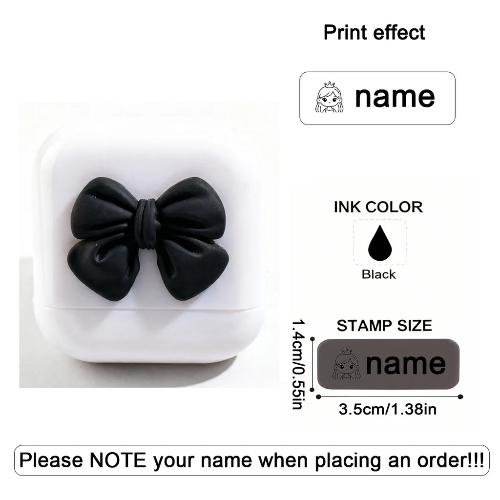 Personalized Custom Kids Name Stamp Cute Signature Text Seal Waterproof Ink Kindergarten Clothes Label Customized Name Stamp