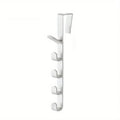 1pc Bedroom Door Hanger Clothes Hanging Rack Over The Door Plastic Home Storage Organization Hooks, Purse Holder For Bags Rails