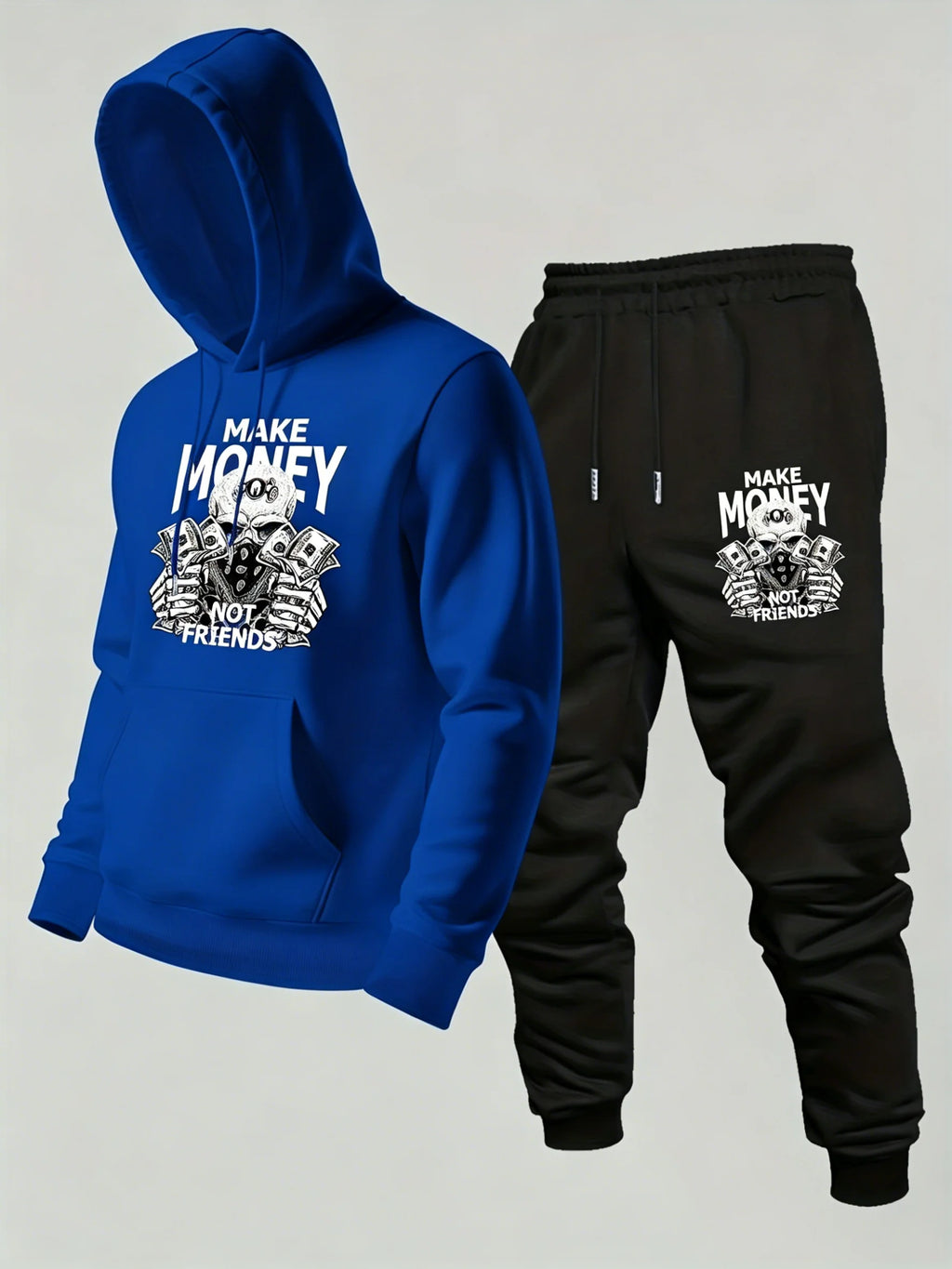2026 new Men's Printed Hoodie Sweatshirt & Pants 2PCS Set Autumn Winter Casual Sport Outdoor Tracksuit Male Long Sleeve Tops