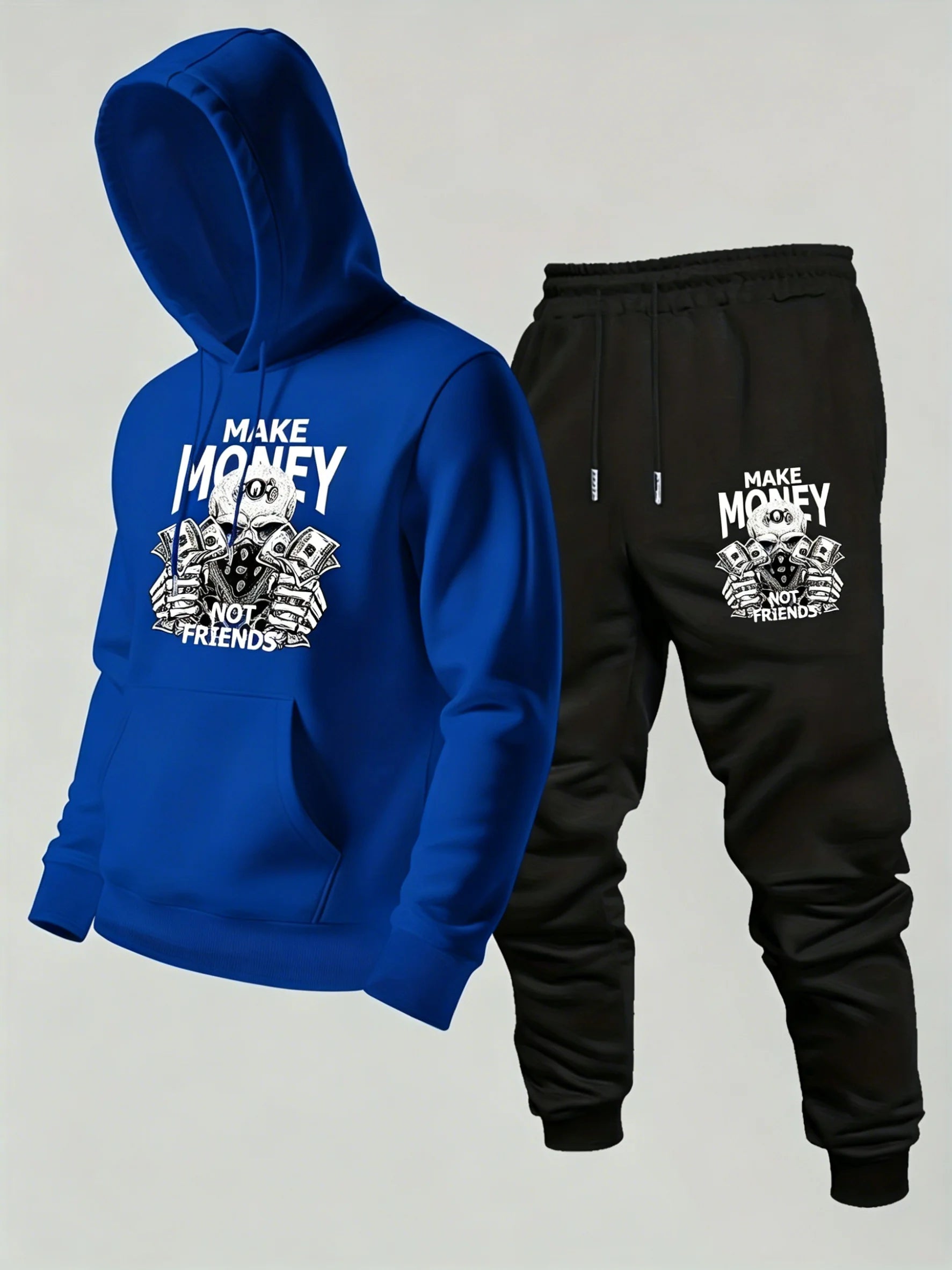 2026 new Men's Printed Hoodie Sweatshirt & Pants 2PCS Set Autumn Winter Casual Sport Outdoor Tracksuit Male Long Sleeve Tops