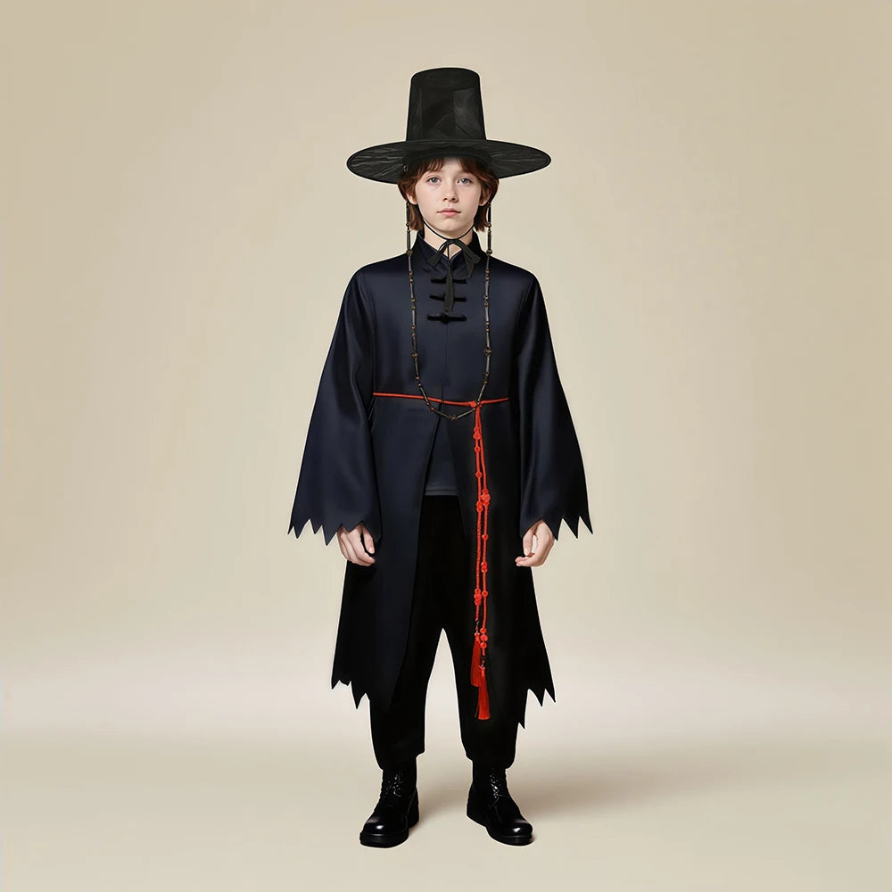 Kids Set KPOP Boys Cosplay Costume Little Boy Anime Cosplay Clothes Halloween Carnival Party Uniform Prop