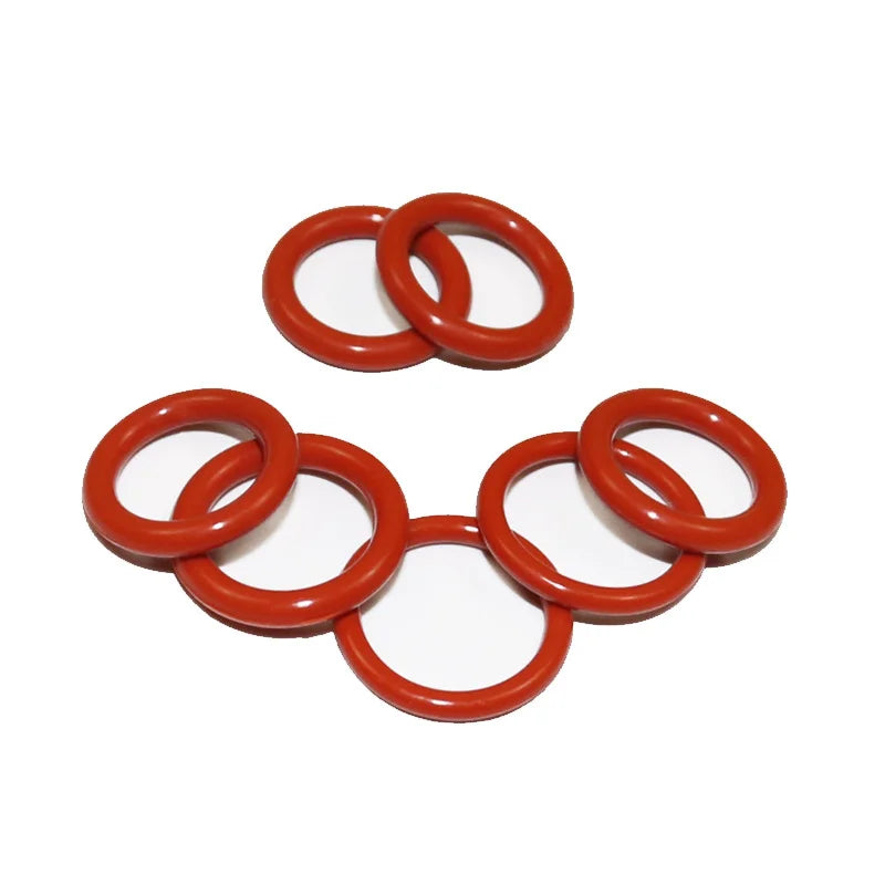 silicone O-ring set, 10 sizes, oil and heat resistant, suitable for cars and pipelines