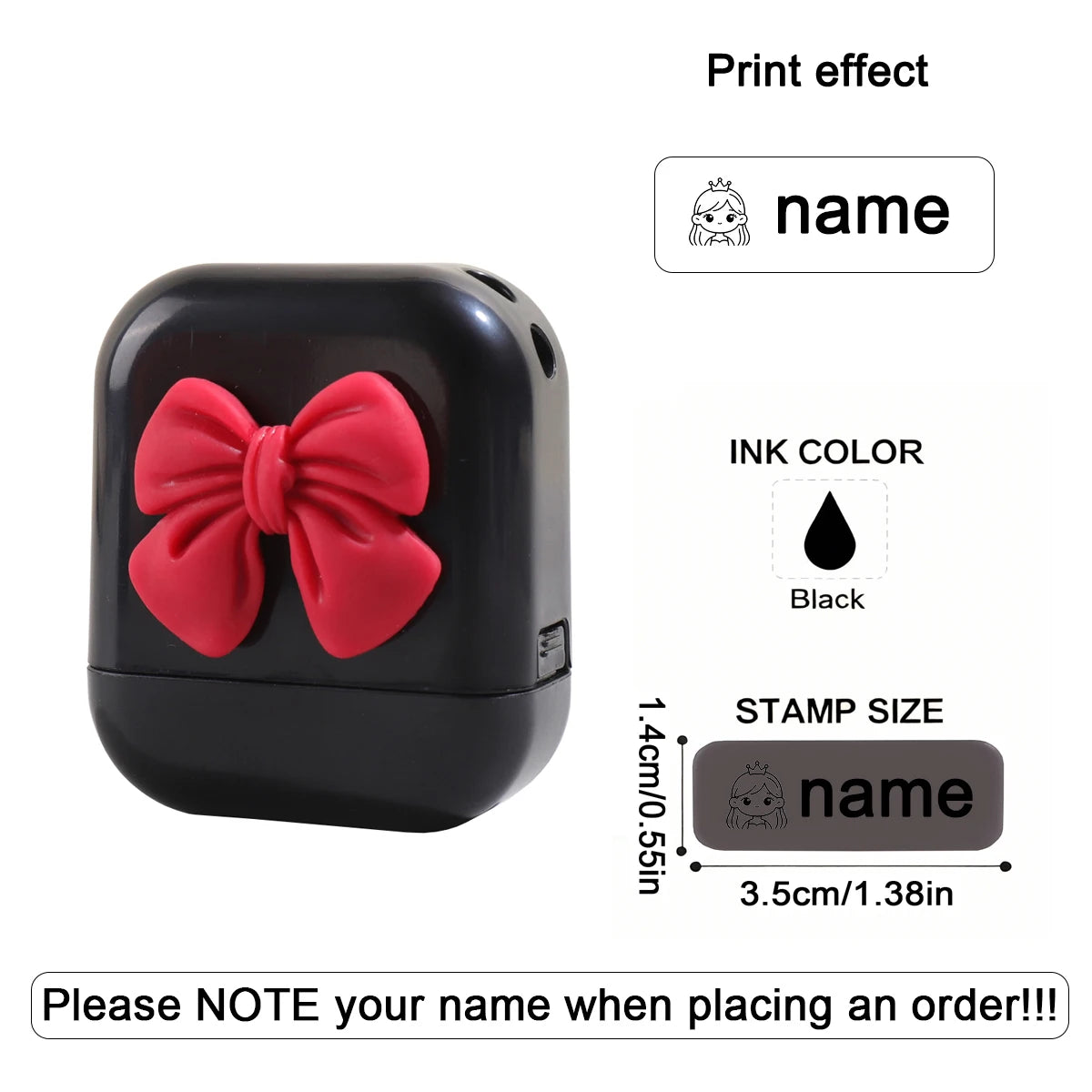 Personalized Custom Kids Name Stamp Cute Signature Text Seal Waterproof Ink Kindergarten Clothes Label Customized Name Stamp
